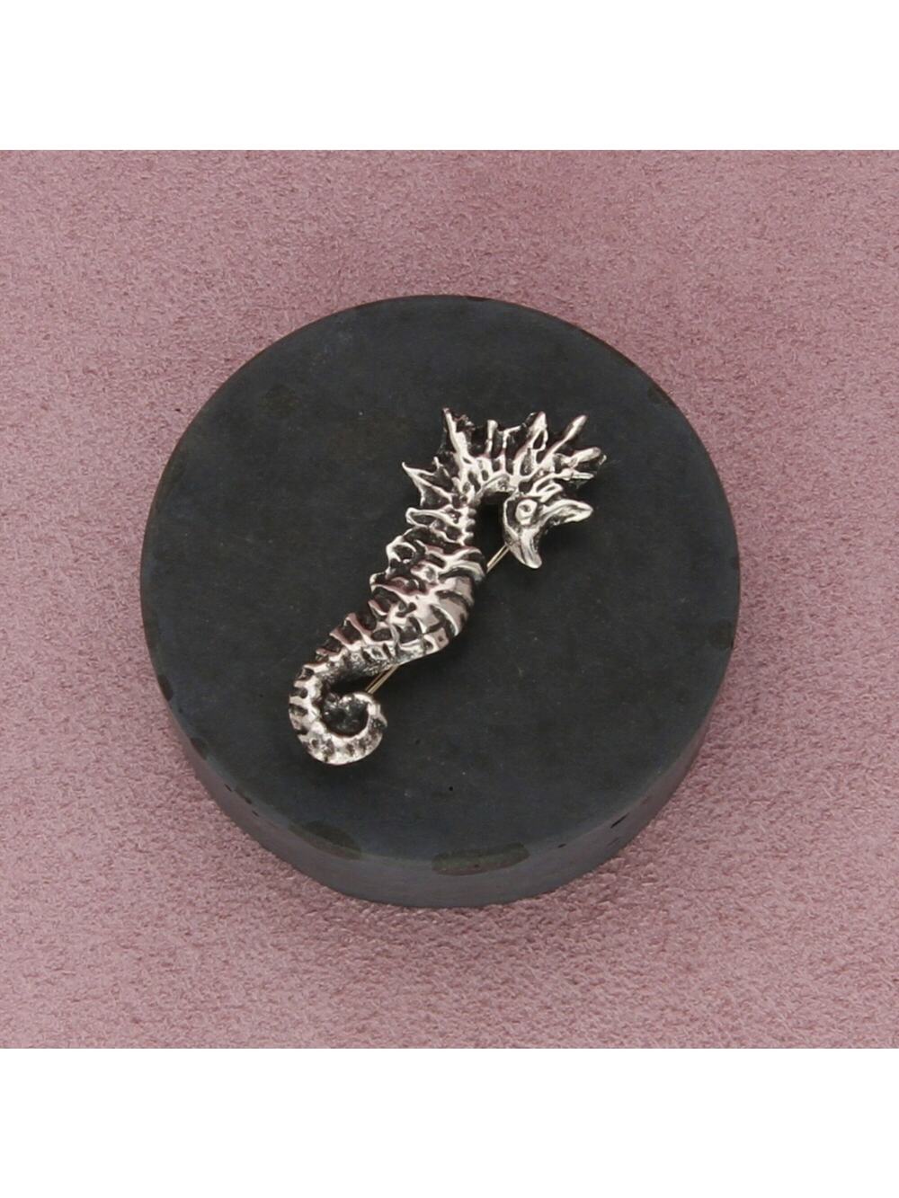 sterling silver vintage seahorse pin brooch